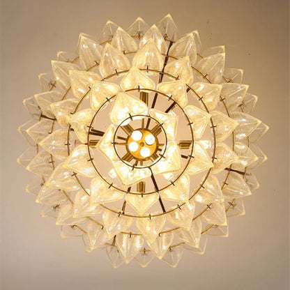 DecorBites™ Leaf Glass Chandelier - Nordic Style Light Luxury Pendant Lamp