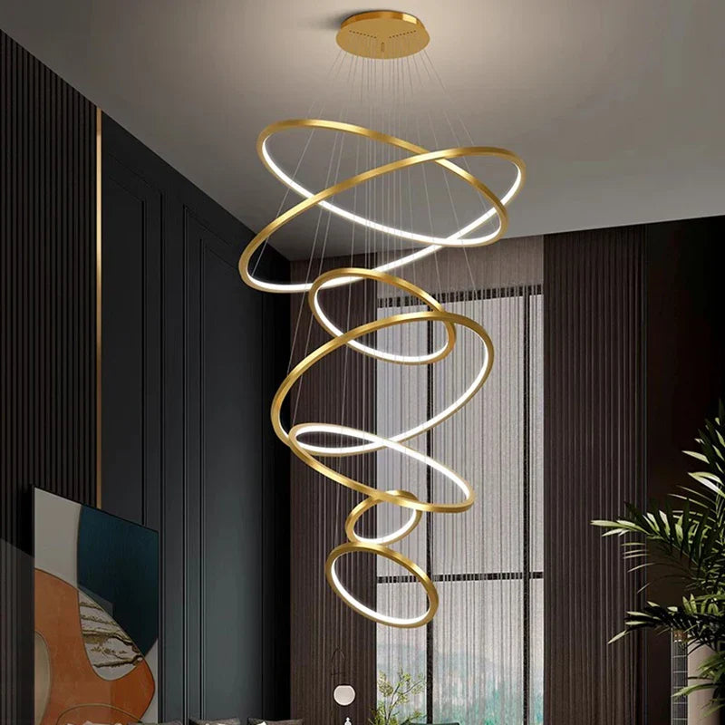 DecorBites™ Nordic Home Decor Stair Chandelier Living Room Bedroom Dining Room Lighting