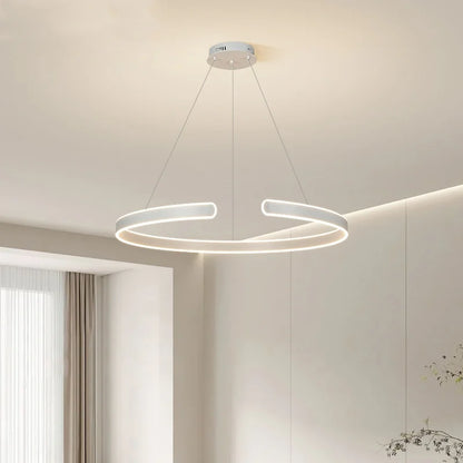 DecorBites™ Circle Pendant Chandelier Dimmable LED Lights for Modern Living Room