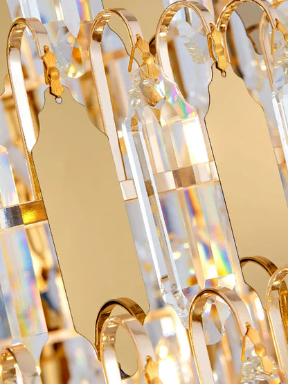 DecorBites™ Crystal Pendant Chandelier for Home, Hotel, Restaurant - Luxury Duplex Hall Light