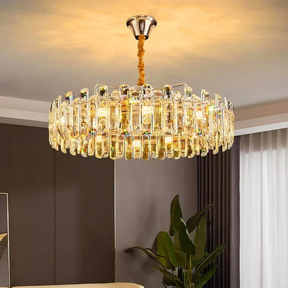 DecorBites™ Crystal Chandelier Pendant Light for Living Room Dining Room Ceiling Lighting