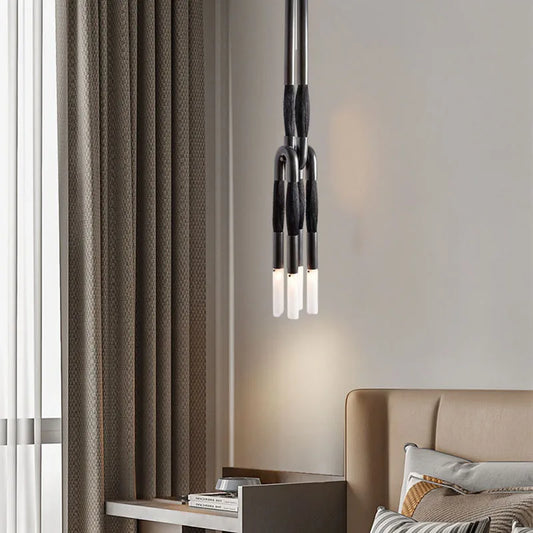 DecorBites™ Cloth Pendant Light with Acrylic Shade and G9 Bulb for Dining Room and Kitchen