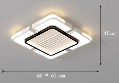 DecorBites™ Kids Bedroom Bladeless Ceiling Fan with Remote Control and Light