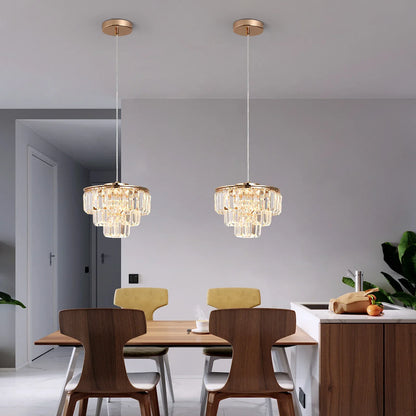 Lámpara colgante LED de cristal DecorBites™ para isla de cocina, sala de estar, comedor o araña