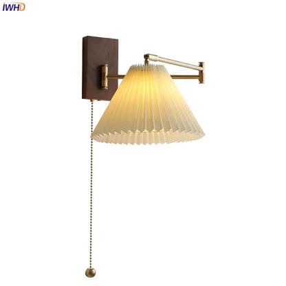 DecorBites™ LED Pull Chain Wall Lamp - Modern Nordic Sconce for Bedroom & Living Room