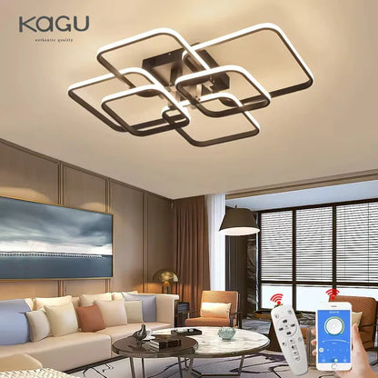 DecorBites™ LED Ceiling Light: Modern Dimmable Fixture for Home Living Room, Bedroom, Dining Room