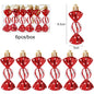 6pcs/box Christmas Candy Pendant Xmas Tree Hanging Ornaments Christmas Decorations For Home 2023 Navidad Noel New Year Kids Gift