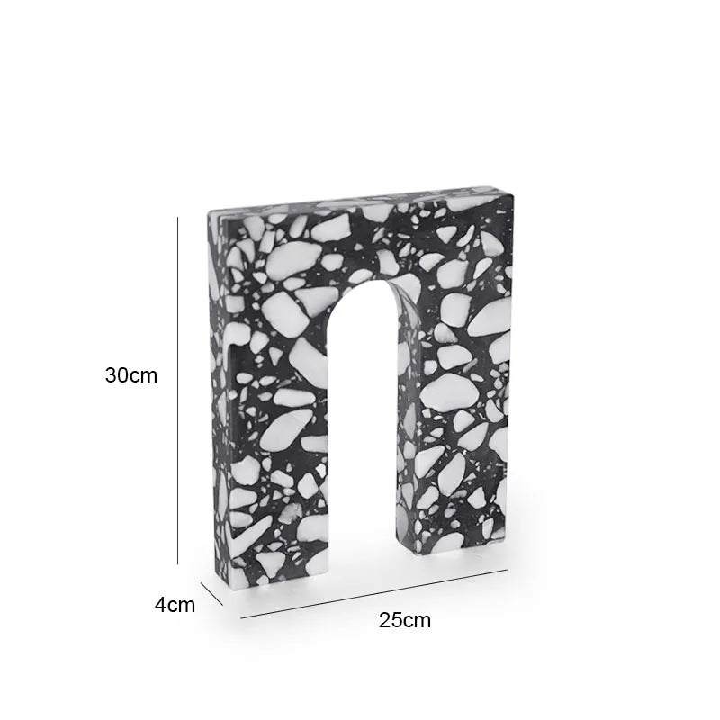 منحوتة تيرازو مقوسة من DecorBites™ لديكور المنزل
