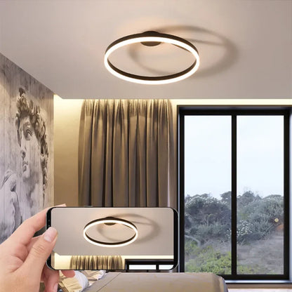 Lámpara de techo LED DecorBites™ regulable para dormitorio, sala de estar y comedor. Iluminación colgante minimalista.
