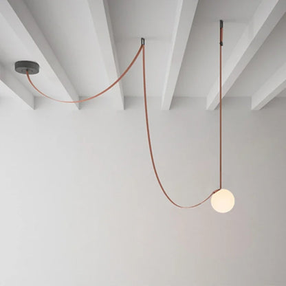 DecorBites™ Glass Ball Pendant Light: Modern loft lighting for living room, dining room, stairwell.