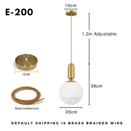 Lámpara de araña LED con bola de cristal DecorBites™ - Arte nórdico minimalista para el hogar, restaurante, bar y dormitorio