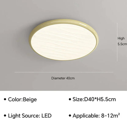 DecorBites™ LED Ceiling Light: Nordic Minimalist Design, Remote Control, for Bedroom, Living Room