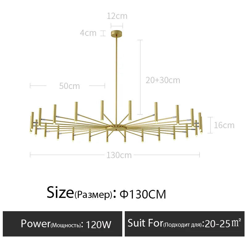 DecorBites™ LED Chandelier: Modern Nordic Design for Living Room, Bedroom, Office, Study - Home Décor Lighting