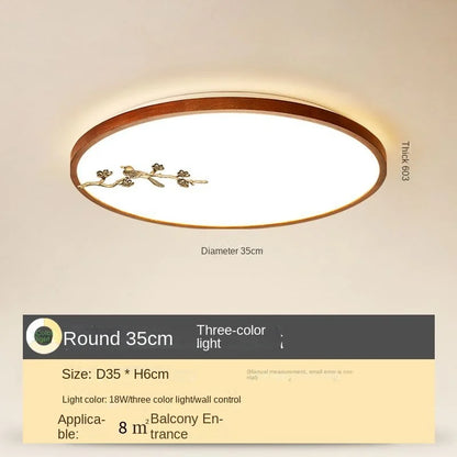 DecorBites™ Chinese Style LED Ceiling Lamp, Ultra-Thin Round Design for Living Room and Bedroom