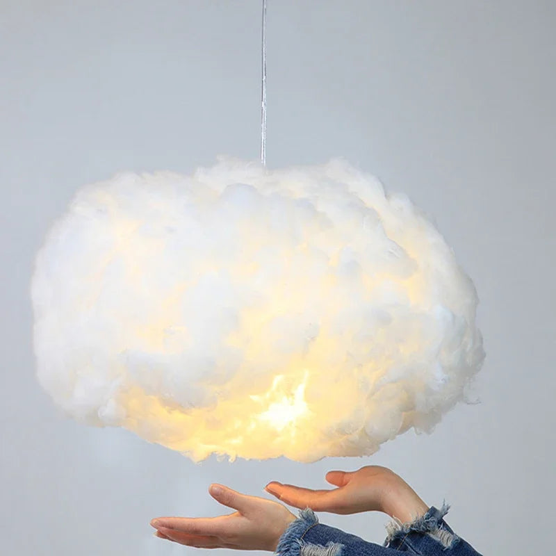 DecorBites™ Cloud LED Pendant: Modern Hanging Lamp for Living, Bedroom, Kids Room Lighting