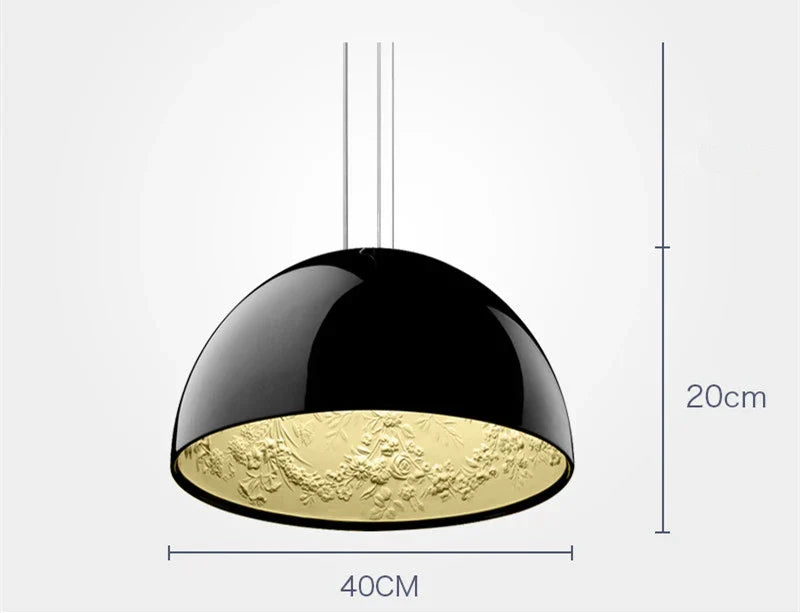 DecorBites™ 3D Sky Garden Resin Chandelier with LED Lights in Black, White, Golden, and Coffee Colors