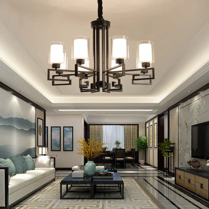 DecorBites™ Chinese Style Luxury Living Room Chandelier for Elegant Homes