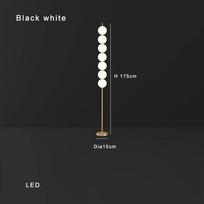 DecorBites™ Brass Floor Lamp for Living Room & Bedside Decor