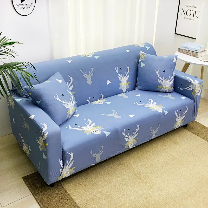 Decobites Stretch Sofa Cover Print Slipcover Couch Protector Case for Seater