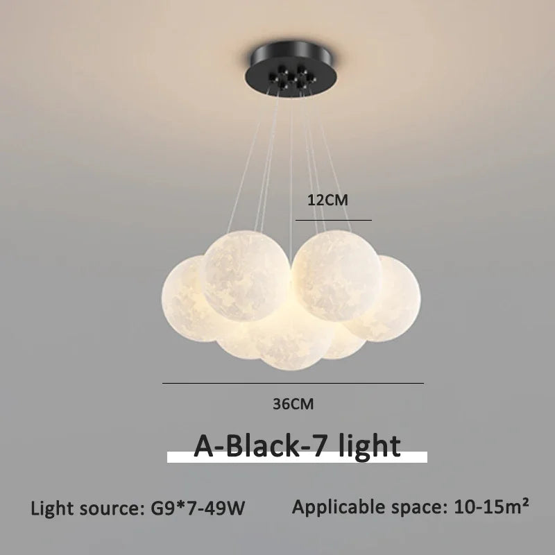 DecorBites™ Bubble Ball LED Pendant Lights: Modern Chandelier for Living Dining Bedroom Office Decor
