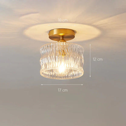DecorBites™ Glass Shade Pendant Ceiling Lamp for Kitchen Aisle Bedroom LED Lights Fixtures
