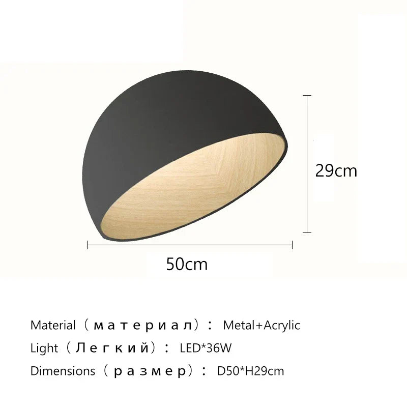 Lámpara de techo LED DecorBites™ Cream Wind para espacios minimalistas