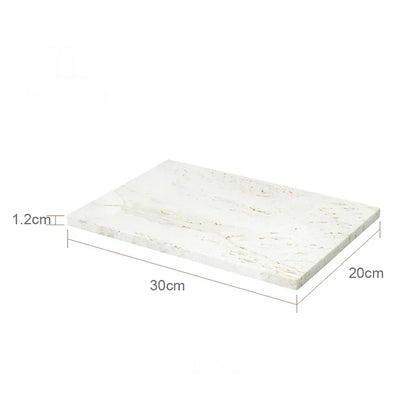 DecorBites™ Beige Travertine Marble Bathroom Set - Soap Dispenser Toothbrush Holder Tissue Box