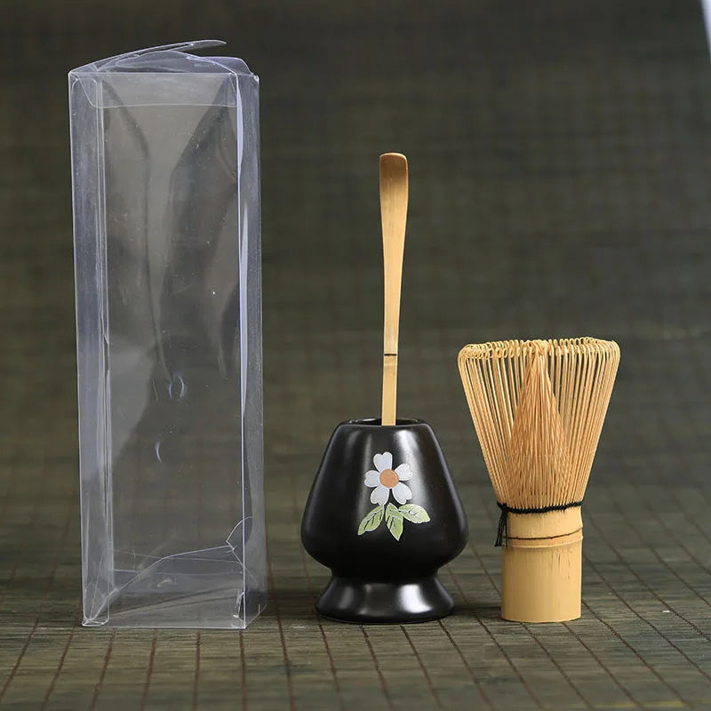 Juego de Ceremonia del Té de Bambú Japonés™ Decorbites Batidor de Matcha Molinillo de Herramientas