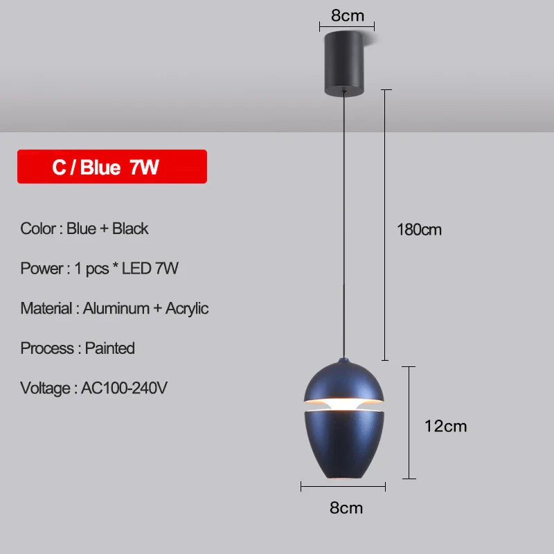 DecorBites™ LED Pendant Lights: Modern Chandeliers for Bedroom, Kitchen, and Bathroom