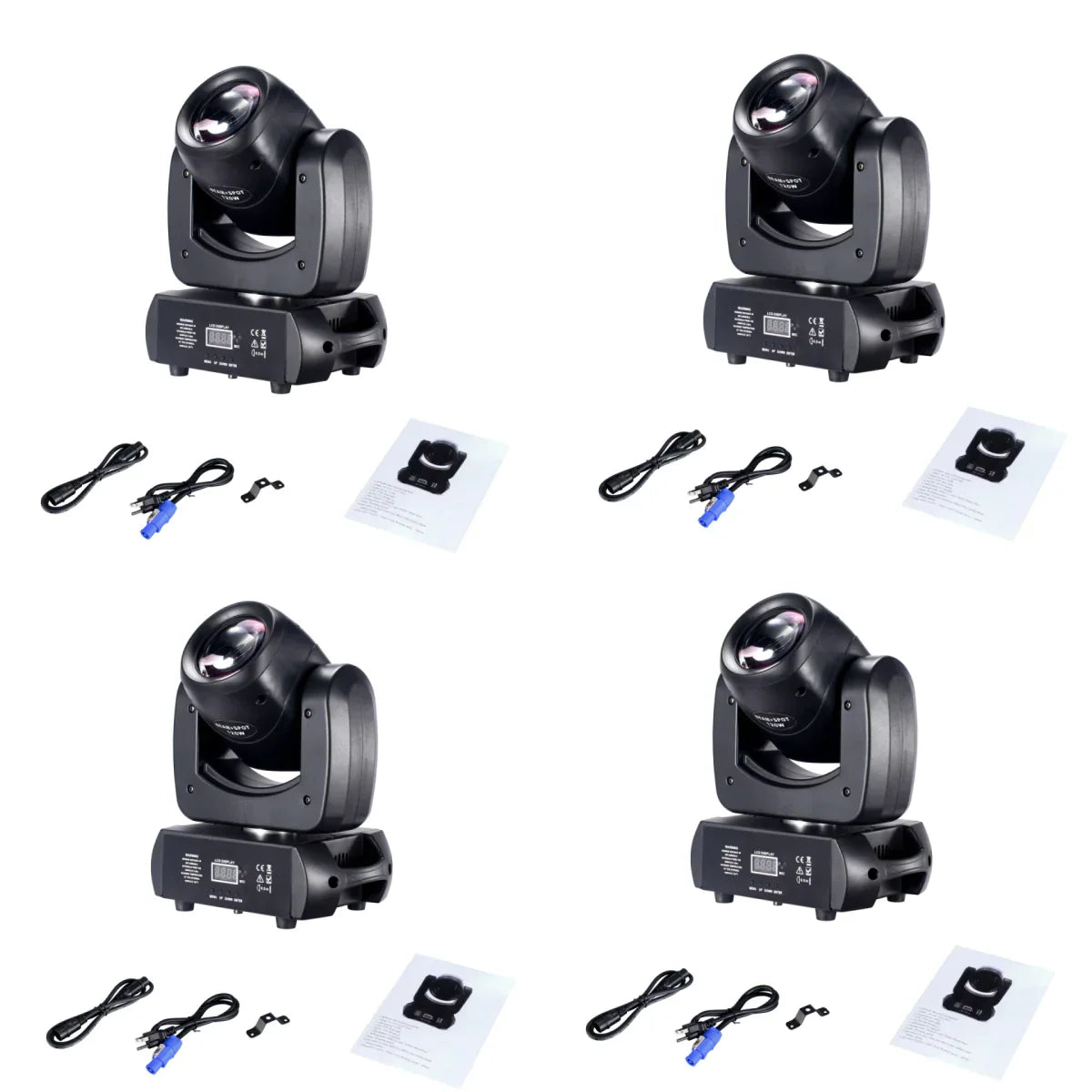 DecorBites™ 120W LED Moving Head Light Beam Spot Wash Gobo 8 Face Roto Prism