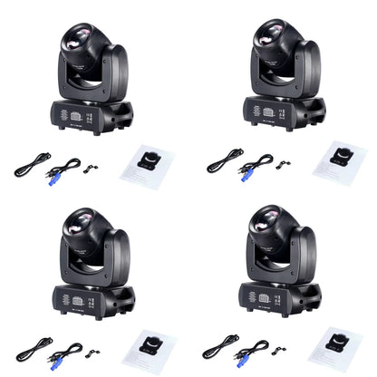 DecorBites™ 120W LED Moving Head Light Beam Spot Wash Gobo 8 Face Roto Prism
