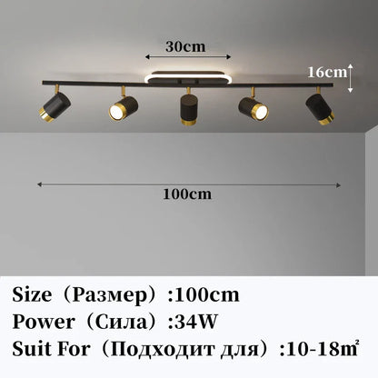DecorBites™ LED Chandelier with Spotlights for Living Room Bedroom Ceiling Decor