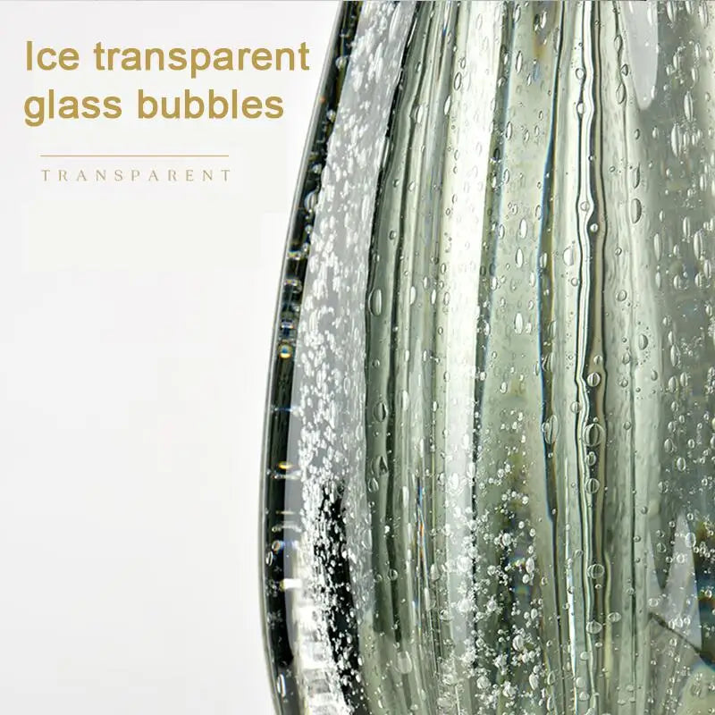 DecorBites™ Glass Table Lamp: Modern, Oversized, Simple Lighting for Bedroom and Living Room