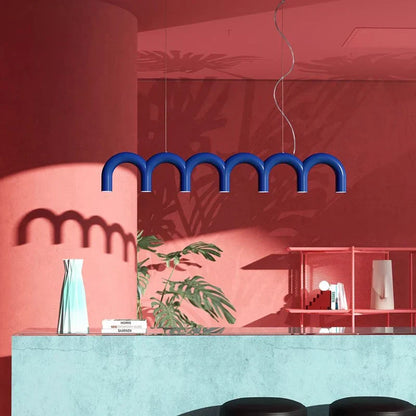 Lámpara de araña nórdica estilo crema DecorBites™ para sala de estar, cafetería y bar.