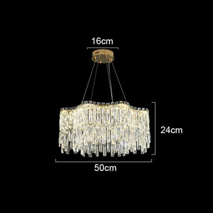 DecorBites™ Crystal Chandelier: Luxury Bedroom & Living Room Lighting