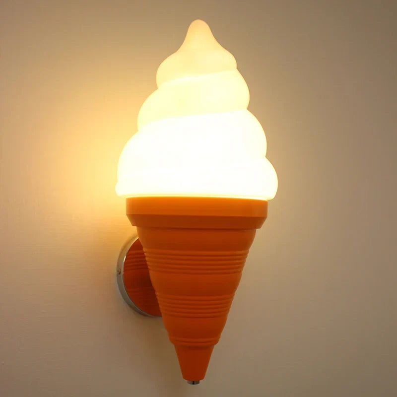 DecorBites™ Ice Cream LED Wall Sconce: Modern Kids Room & Bar Lighting Fixtures
