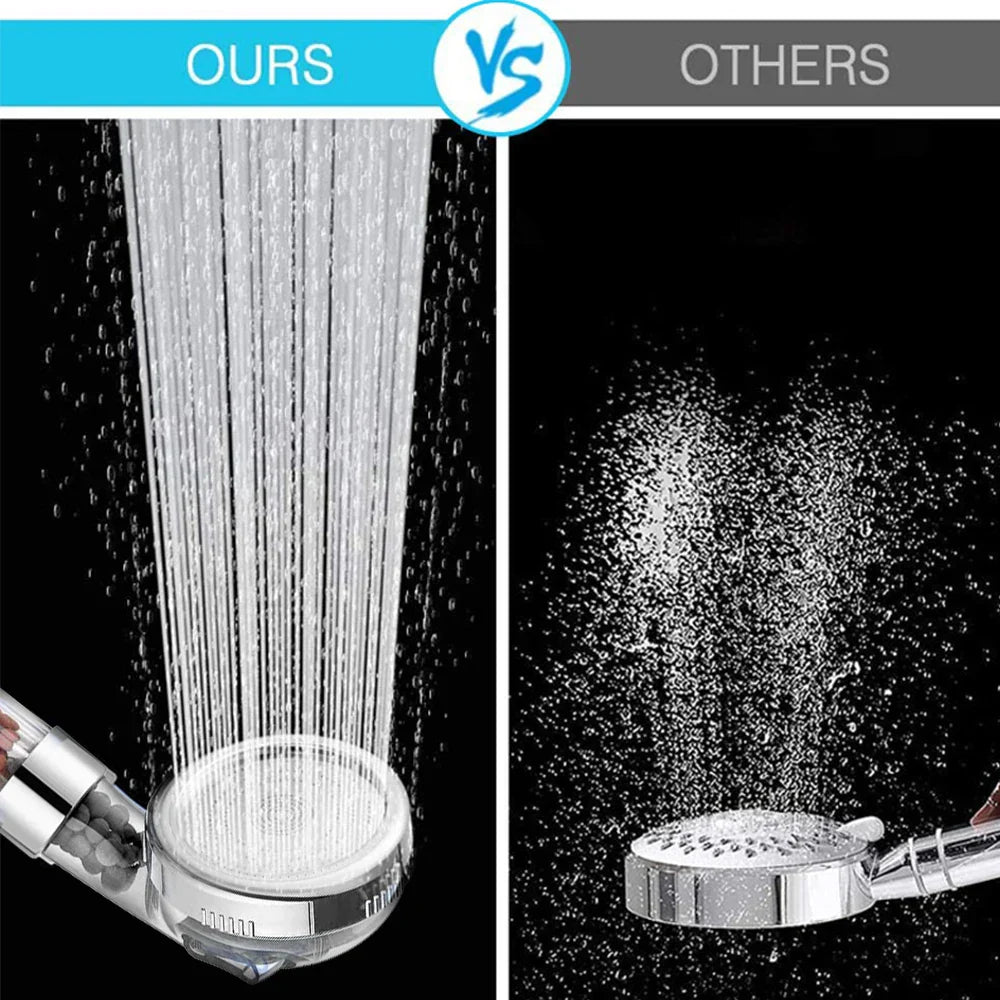 DecorBites™ High Pressure Bath Shower Head with Anion Filter for Spa Experience