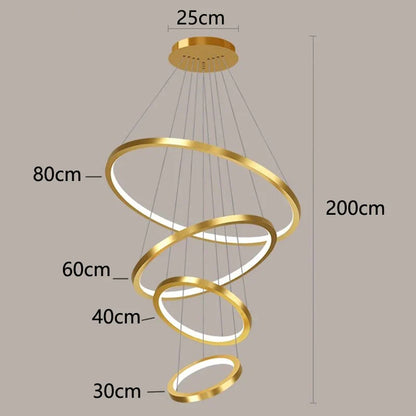 DecorBites™ Nordic Home Decor Stair Chandelier Living Room Bedroom Dining Room Lighting
