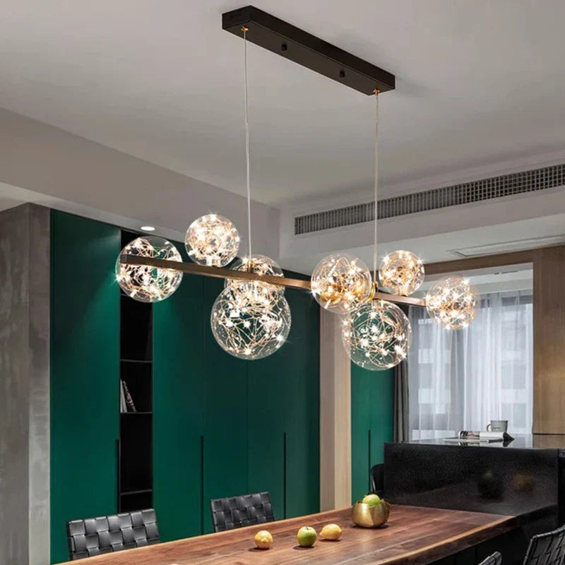 DecorBites™ LED Pendant Light Chandeliers for Modern Home Decor - Indoor Living Room & Dining Room Lighting