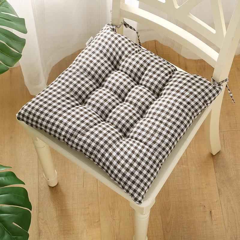 Decobites Square Cotton Upholstery Chair Cushion for Office, Home, Car, Garden, or Lounge