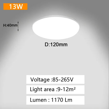 DecorBites™ LED Panel Ceiling Light 48w 36w 24w 18w for Bedroom Living Room Home Lighting