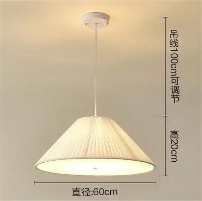 DecorBites™ Designer LED Fabric Pendant Light for Bedroom, Home Decor, Hanging Chandelier