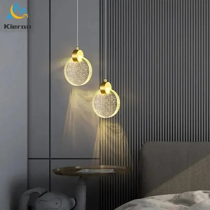 DecorBites™ Elegant Crystal LED Chandelier for Bedroom Dining Room Living Room Decoration