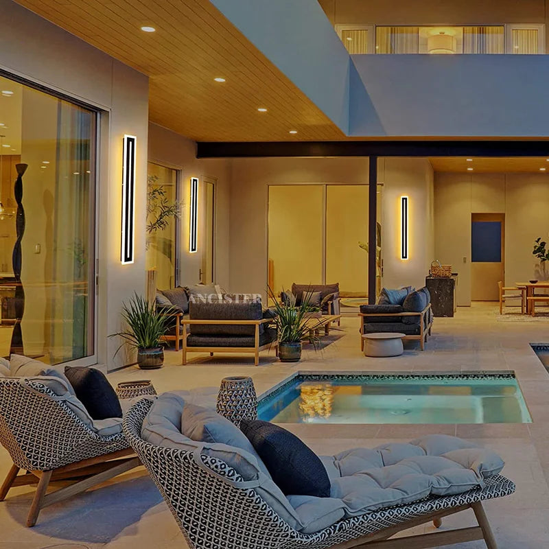 DecorBites™ LED Waterproof Wall Light Modern Sconce for Living Room Courtyard