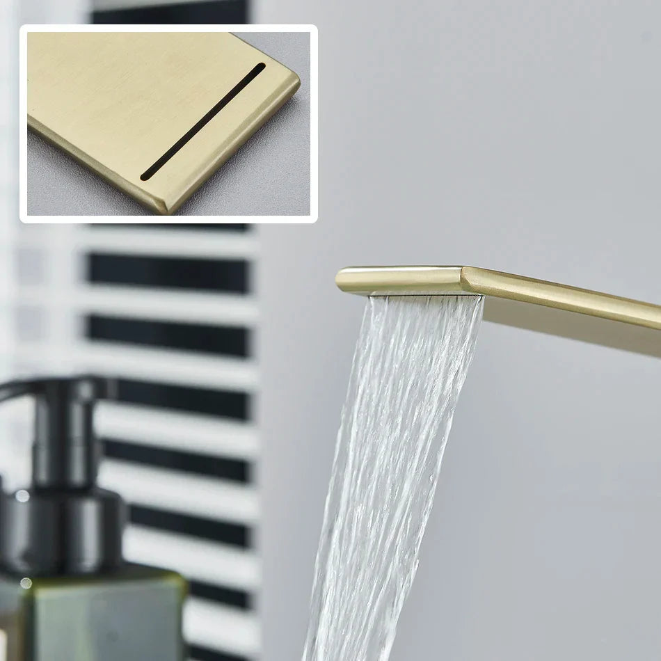 DecorBites™ Basin Faucet: Modern Single Hole Mixer Tap for Bathroom Washbasin - Hot and Cold Water