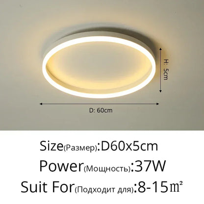 DecorBites™ Circular LED Ceiling Lights for Home Decor and Indoor Lighting