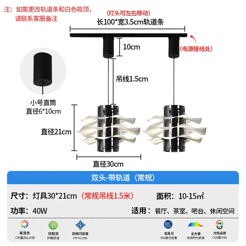 DecorBites™ Designer Restaurant Pendant Lamp Modern Light Luxury Italian LED Chandeliers Nordic Home Decor