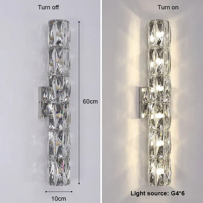 DecorBites™ K9 Crystal LED Wall Lamp: Modern Luxury Nordic Sconces for Home Lighting