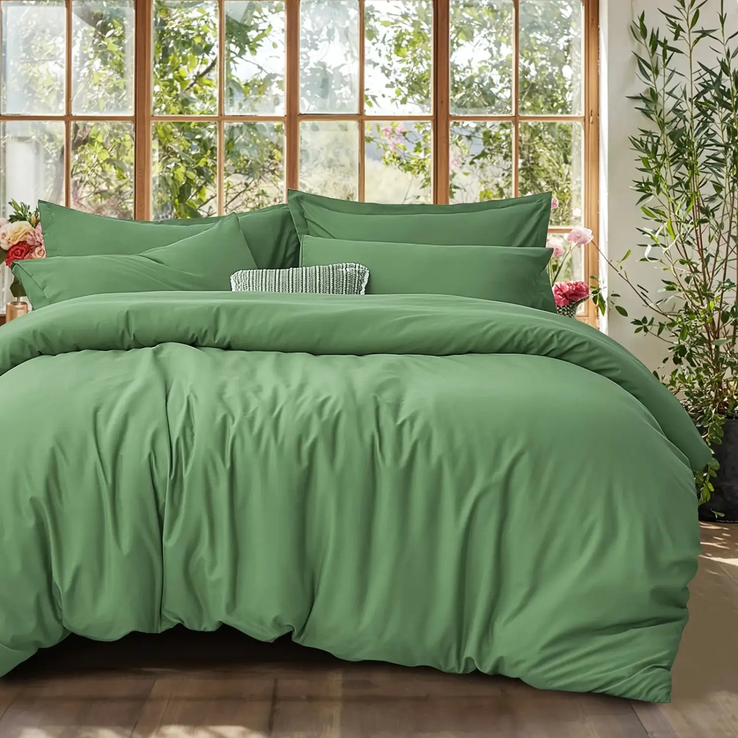 DecorBites™ Cooling Summer Cotton Duvet Set with Pillowcases