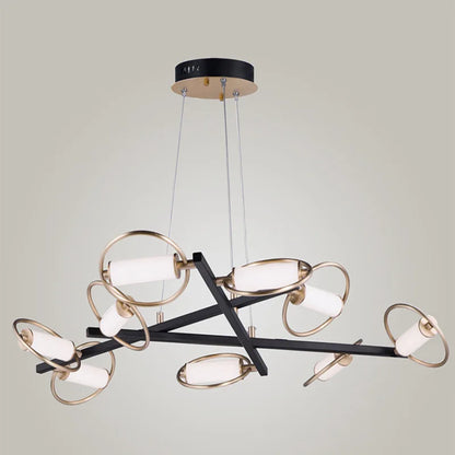 DecorBites™ Circular Ring LED Ceiling Chandelier for Home Decor & Lighting Fixtures
